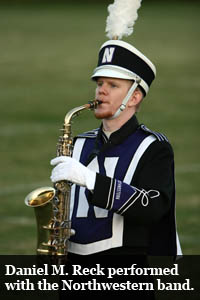 Daniel M. Reck performed with the Northwestern band